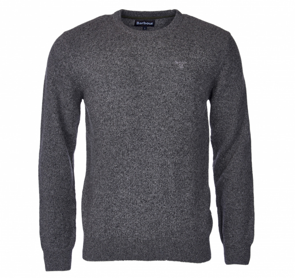 Barbour Tisbury Crew Neck Jumper Grey