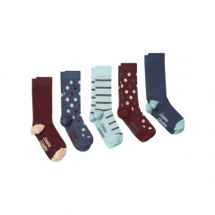 Schoffel Bamboo Sock 5 Pack Pale Blue