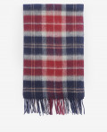 Barbour Galston Tartan Scarf Cranberry