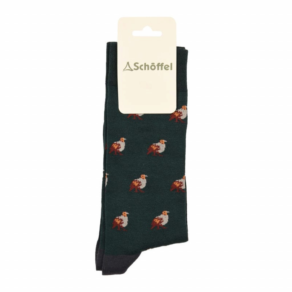 Schoffel Mens Single Cotton Socks Teal