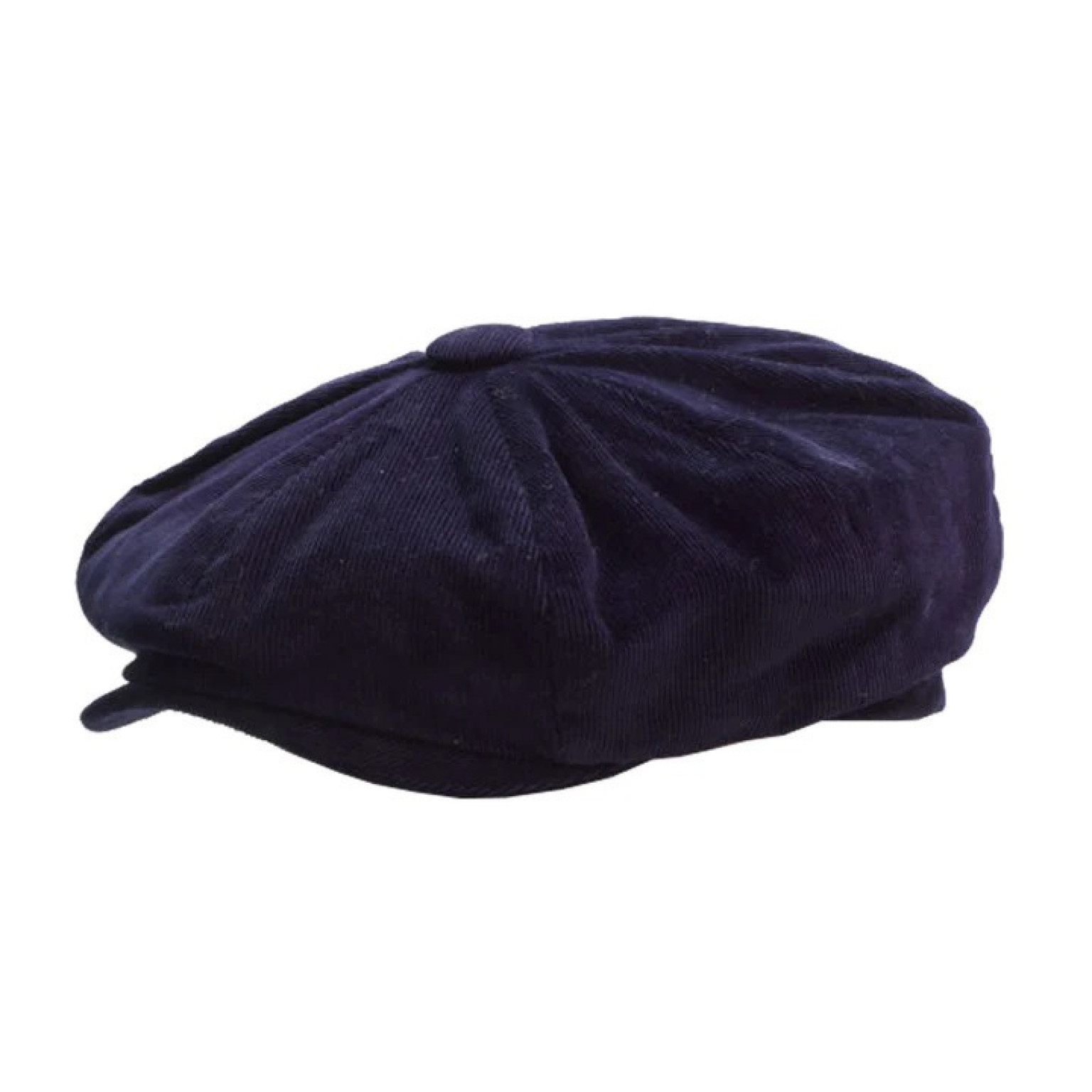 Laird Hatters Needlecord Soho Bakerboy Cap Navy