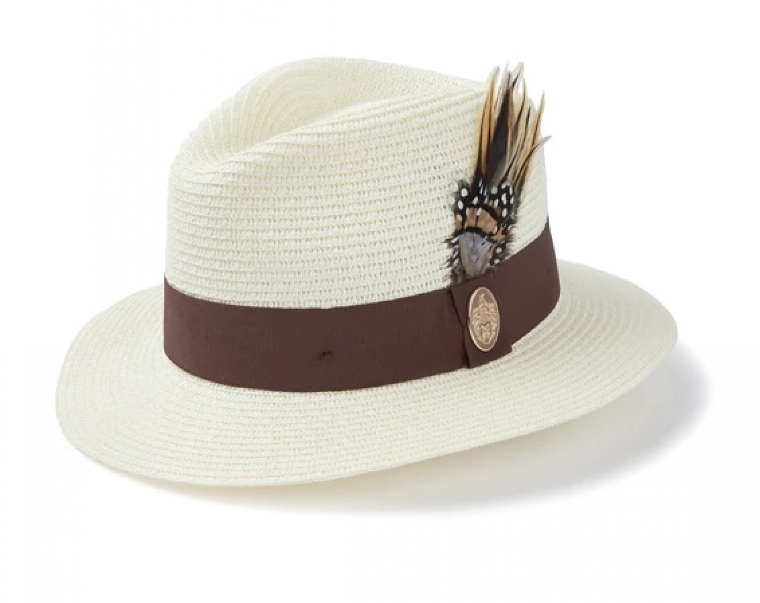 Hicks And Brown Aldeburgh Fedora-Cream Brown