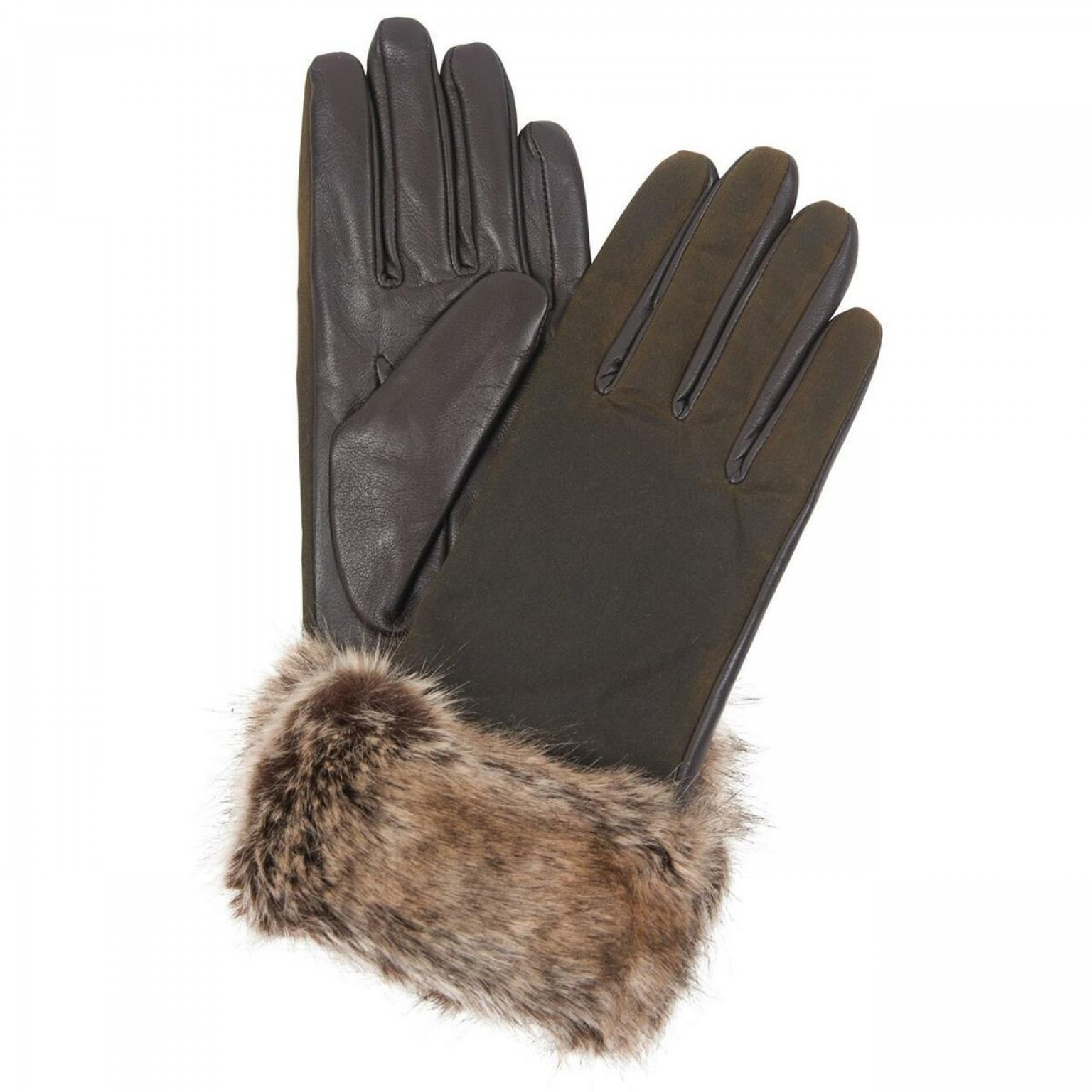 Barbour Ambush Wax Leather Glove Olive