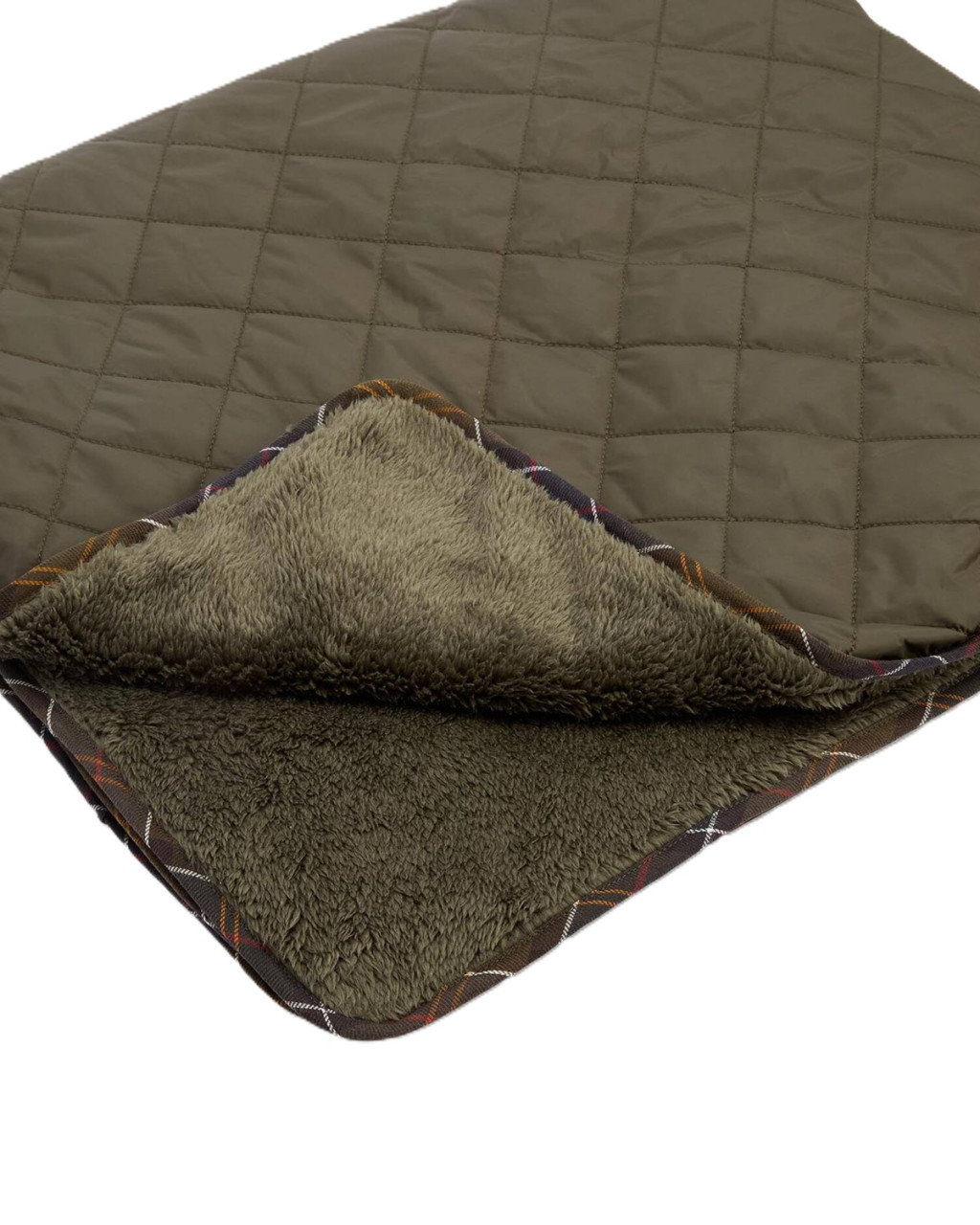 Barbour Dog Quilt And Fleece Blanket Olive