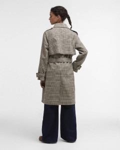 Barbour Maia Showerproof Trench Olive