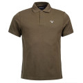 Barbour Tartan Pique Polo Dark Olive