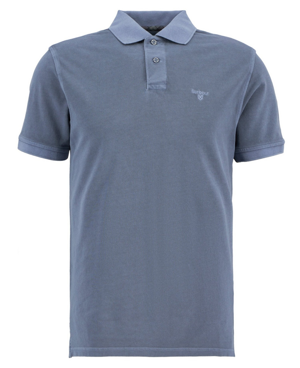 Barbour Washed Tartan Pique Polo Blue