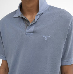 Barbour Washed Tartan Pique Polo Blue