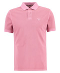 Barbour Washed Tartan Pique Polo Pink