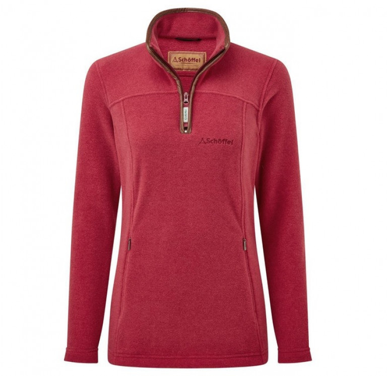 Schoffel Tilton 1/4 Zip Fleece Pomegranate