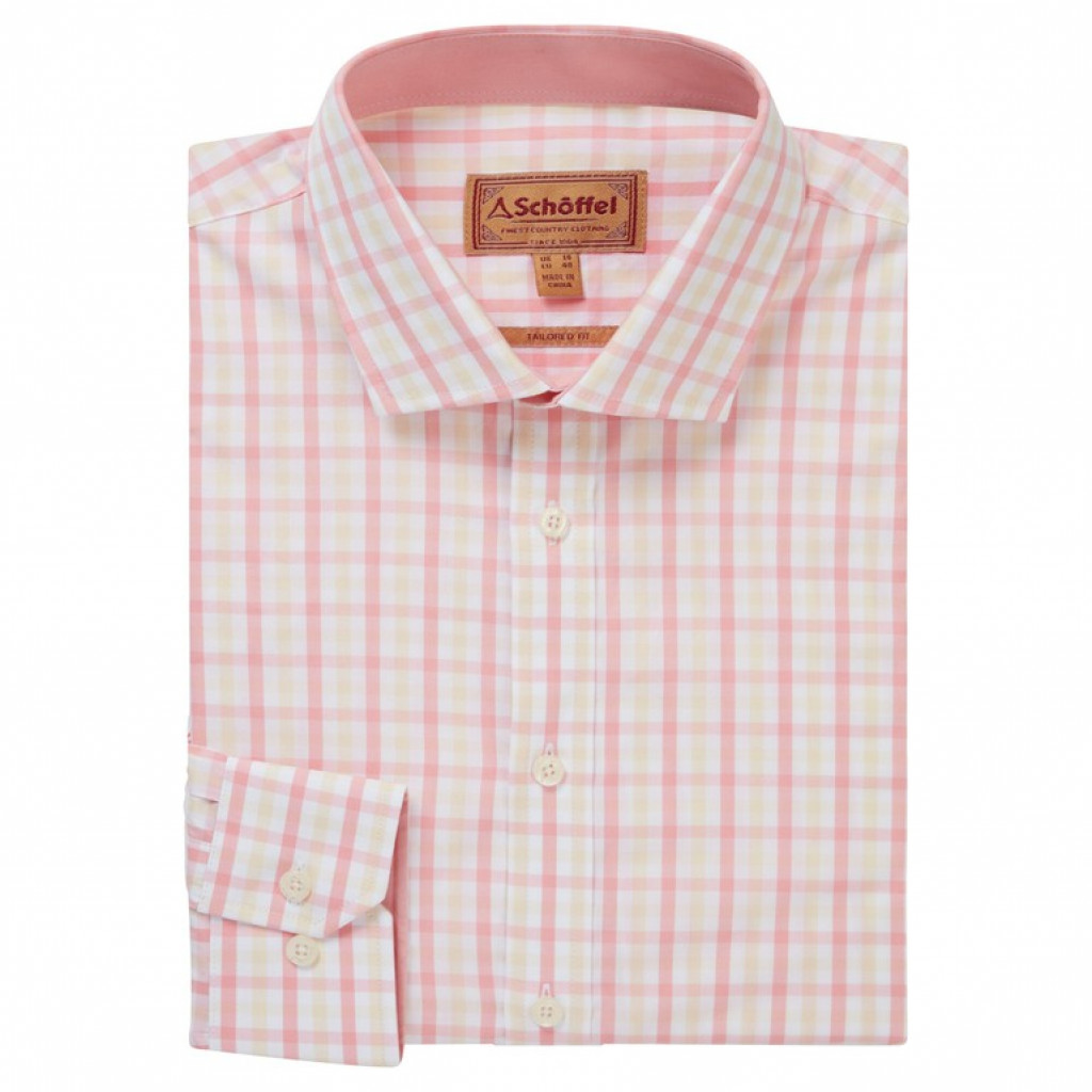 Schoffel Hebden Tailored Shirt Flamingo