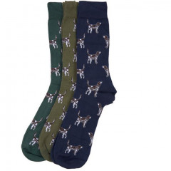 Barbour Dog Motif Sock Giftbox Mixed