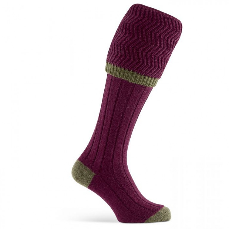 Pennine Enfield Sock Burgundy