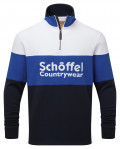 Schoffel Exeter Heritage 1/4 Zip Blue