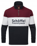 Schoffel Exeter Heritage 1/4 Zip Bordeaux