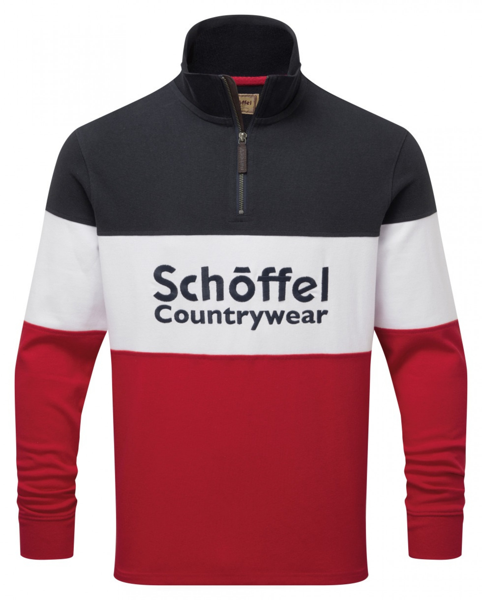 Schoffel Exeter Heritage 1/4 Zip Red