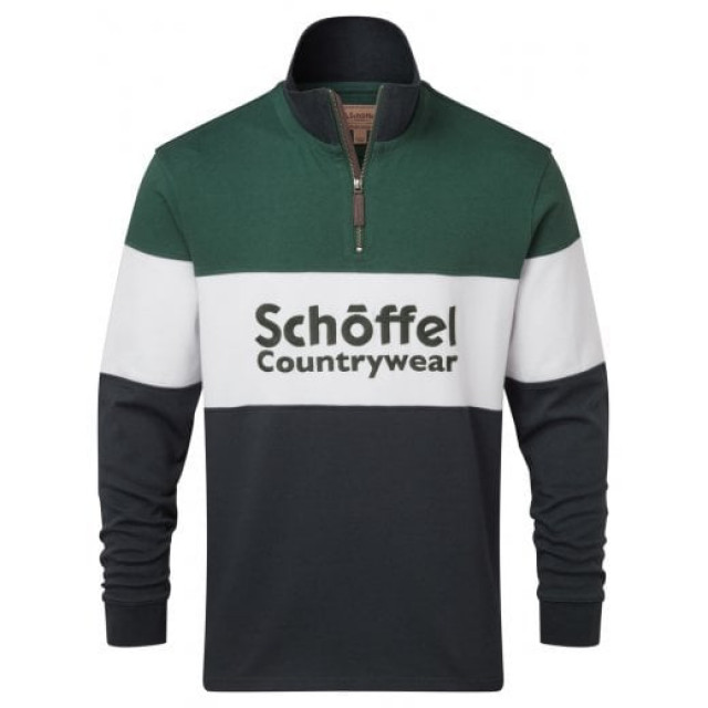 Schoffel Exeter Heritage 1/4 Zip Navy