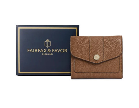 Fairfax And Favor Langford Button Purse Tan