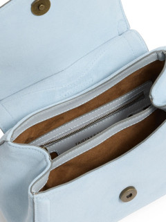 Fairfax And Favor Langham Messenger Bag Suede Sky