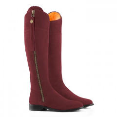 Fairfax And Favor Regina Suede Boot Oxblood