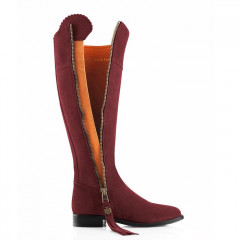 Fairfax And Favor Regina Suede Boot Oxblood