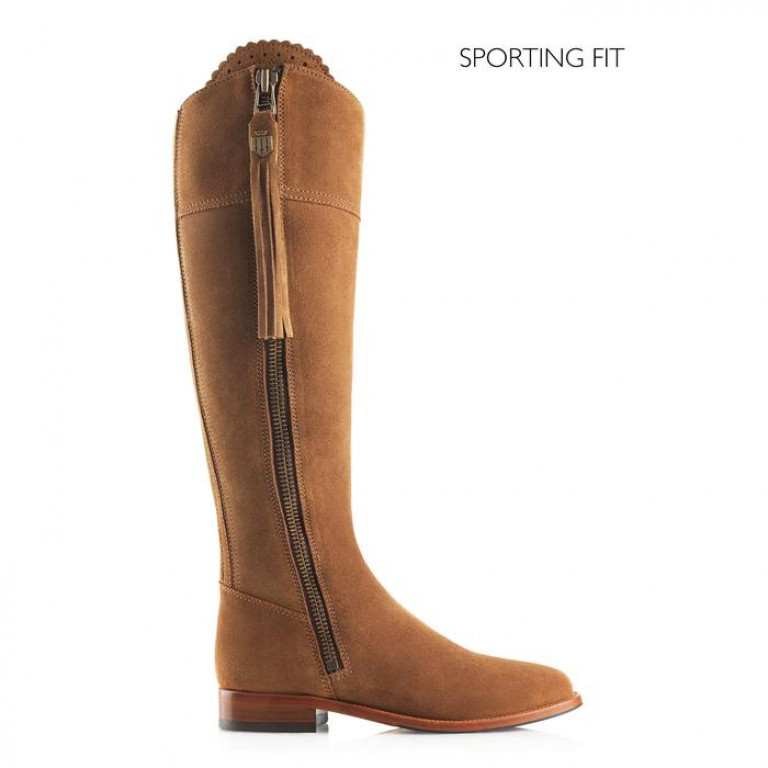 Fairfax And Favor Regina Suede Sporting Fit Tan