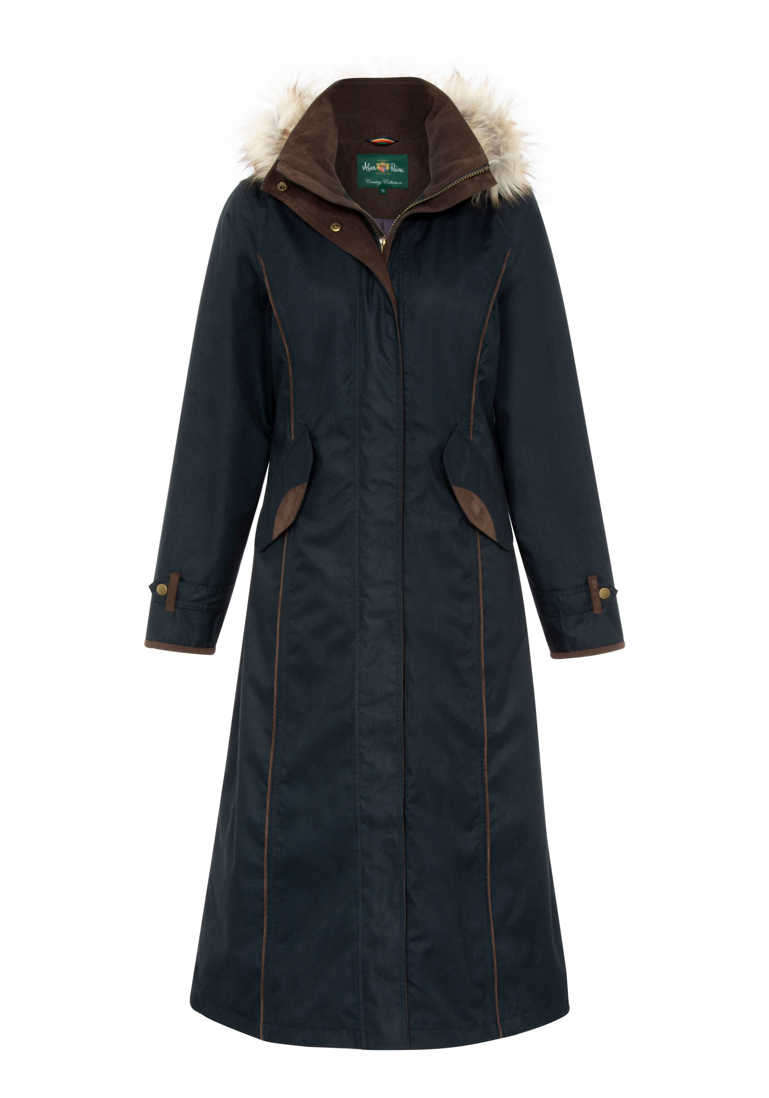 Alan Paine Fernley Long Coat Navy