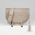 Salthouse Floriana Croc Embossed Bag Stone