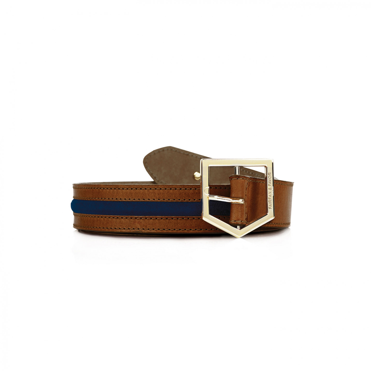 Fairfax And Favor Hampton Belt Tan/Navy