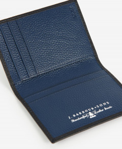 Barbour Leather Billfold Wallet Black