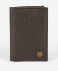 Barbour Leather Billfold Wallet Dark Brown