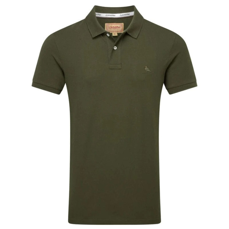Schoffel St Ives Tailored Polo Shirt Forest