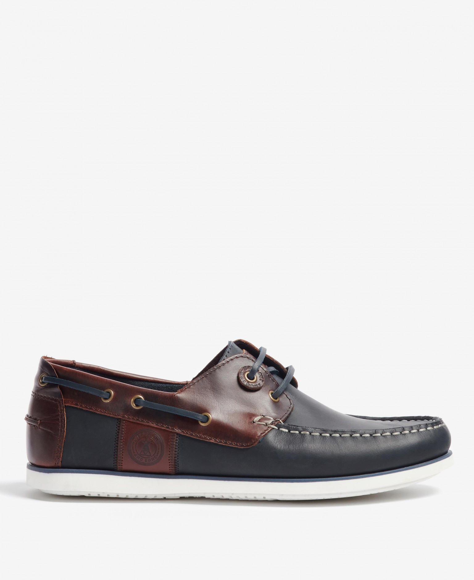 Barbour Wake Deck Shoe Navy/Brown