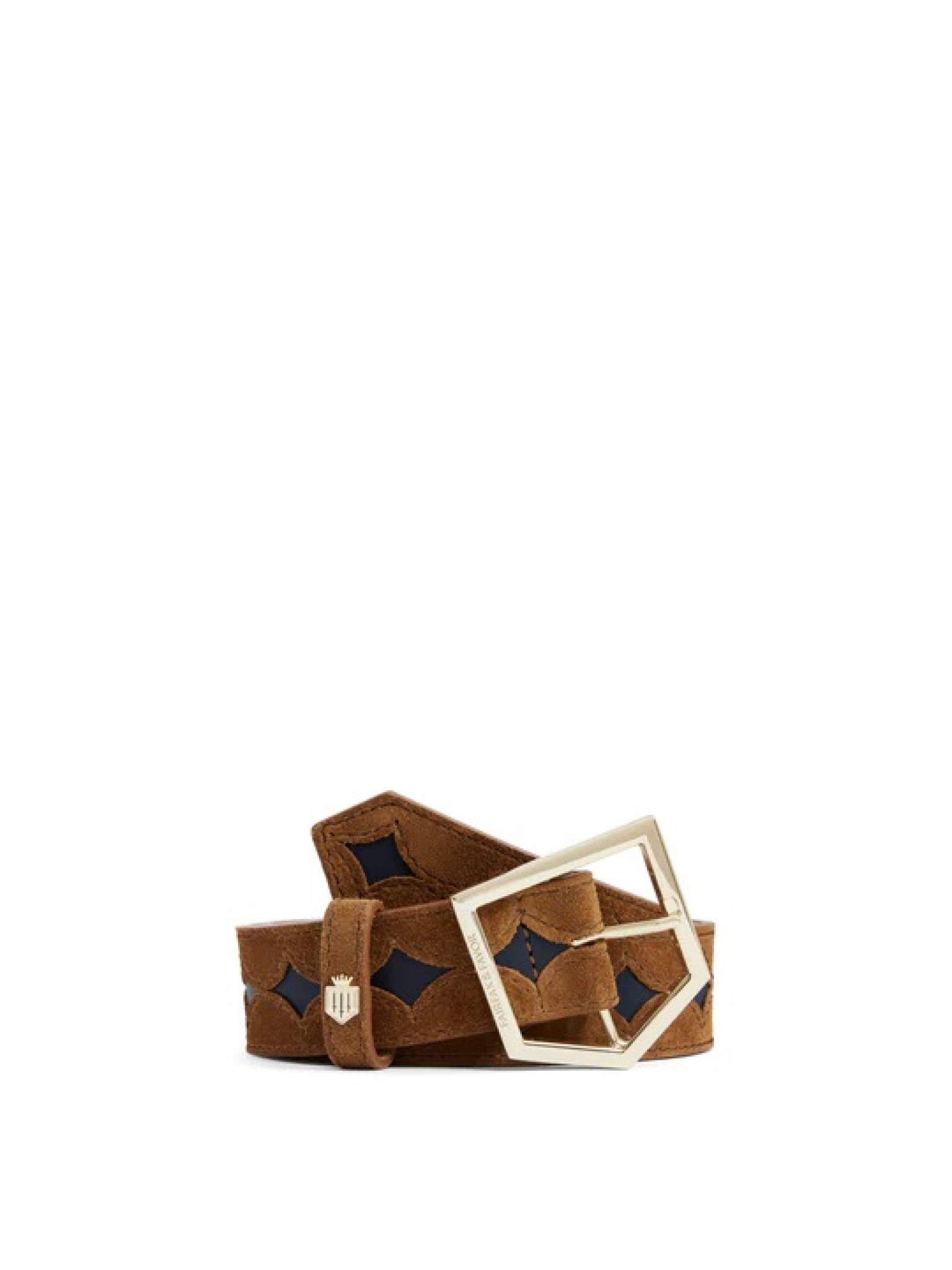 Fairfax And Favor Ohio Leather Belt Tan/Navy