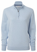 Schoffel Polperro Pima 1/4 Zip Pale Blue