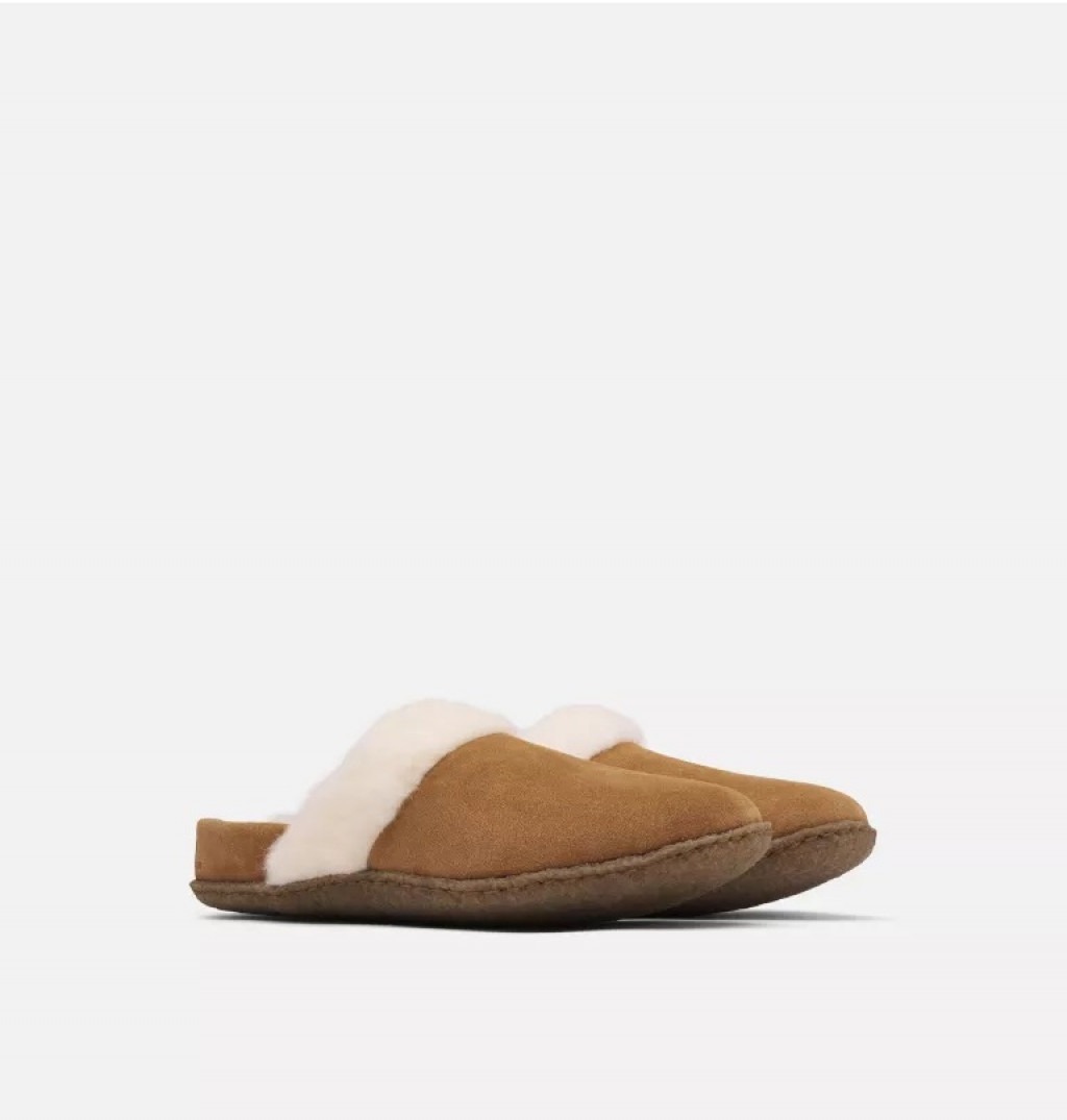 Sorel Nakiska Slide Slipper Camel