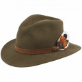 Alan Paine Richmond Unisex Felt Hat Olive