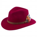 Alan Paine Richmond Unisex Felt Hat Wine