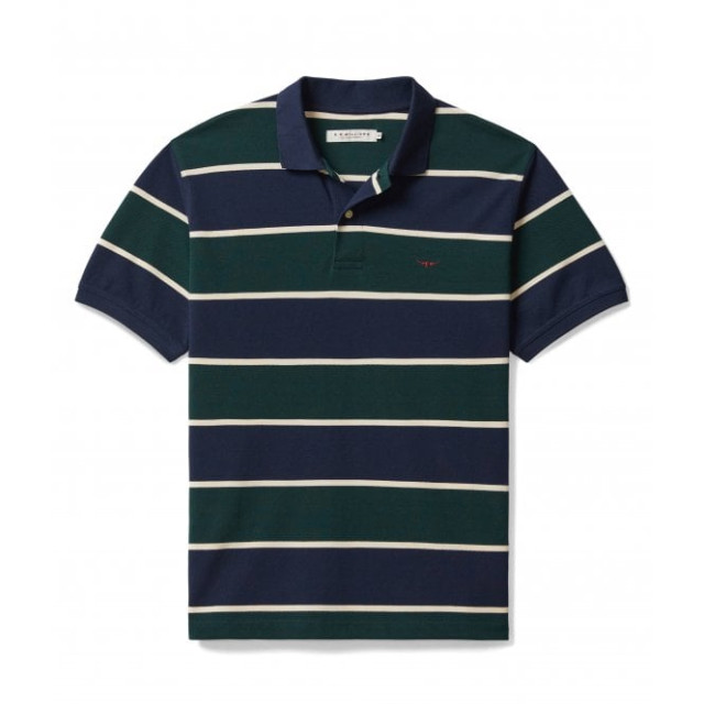 Rm Williams Bright Polo Navy/Green