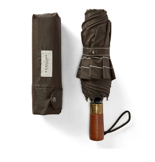 Rm Williams Compact Umbrella Chestnut