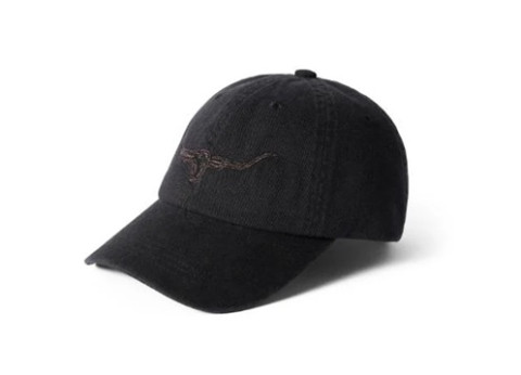 Rm Williams Longhorn Twill Cap Black
