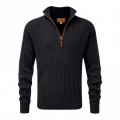 Schoffel Cotton Cashmere Cable 1/4 Charcoal