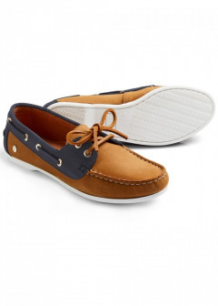 Fairfax And Favor Ladies Salcombe Deck Shoe Tan/Navy