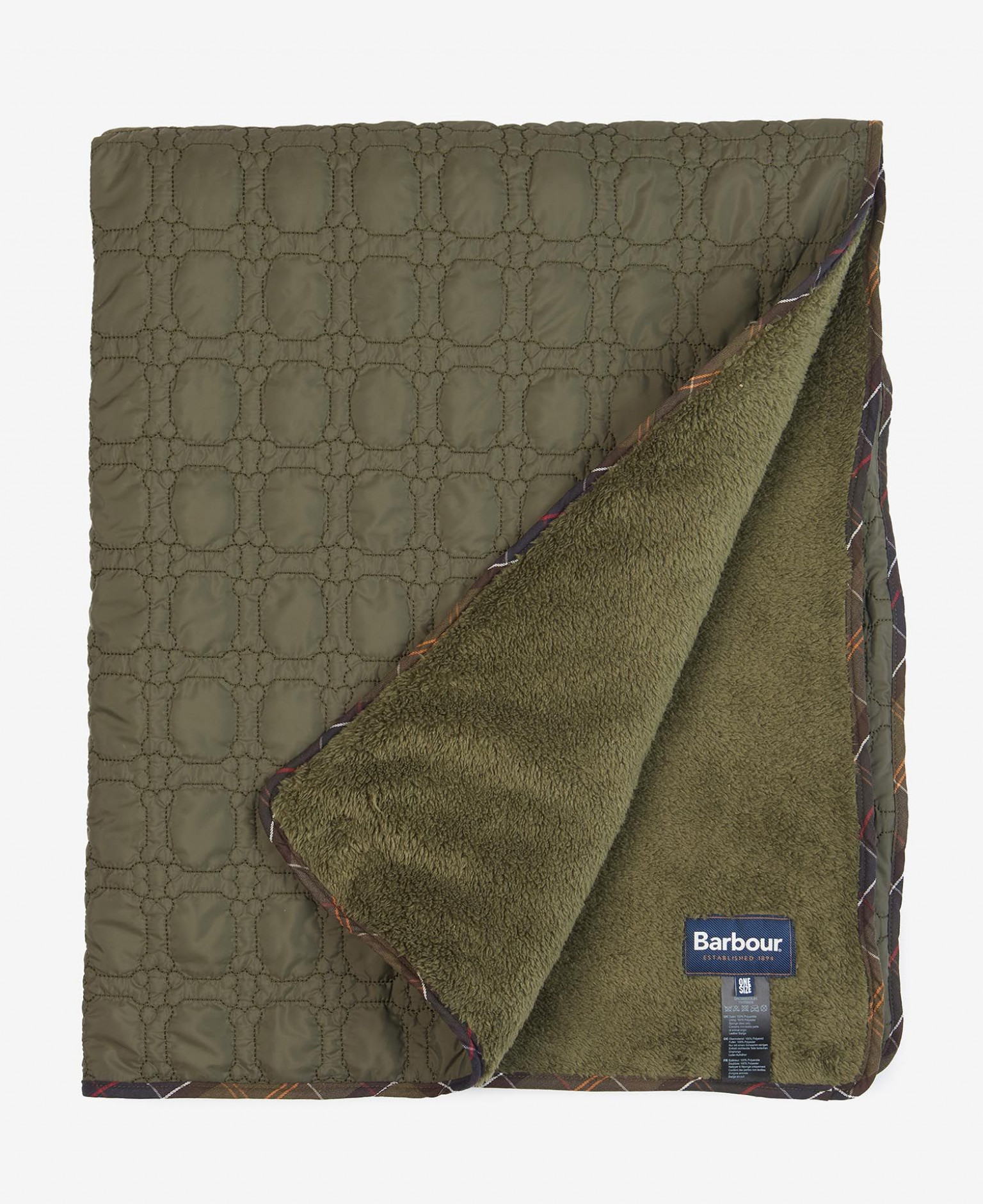 Barbour Dog Bone Quilt Olive