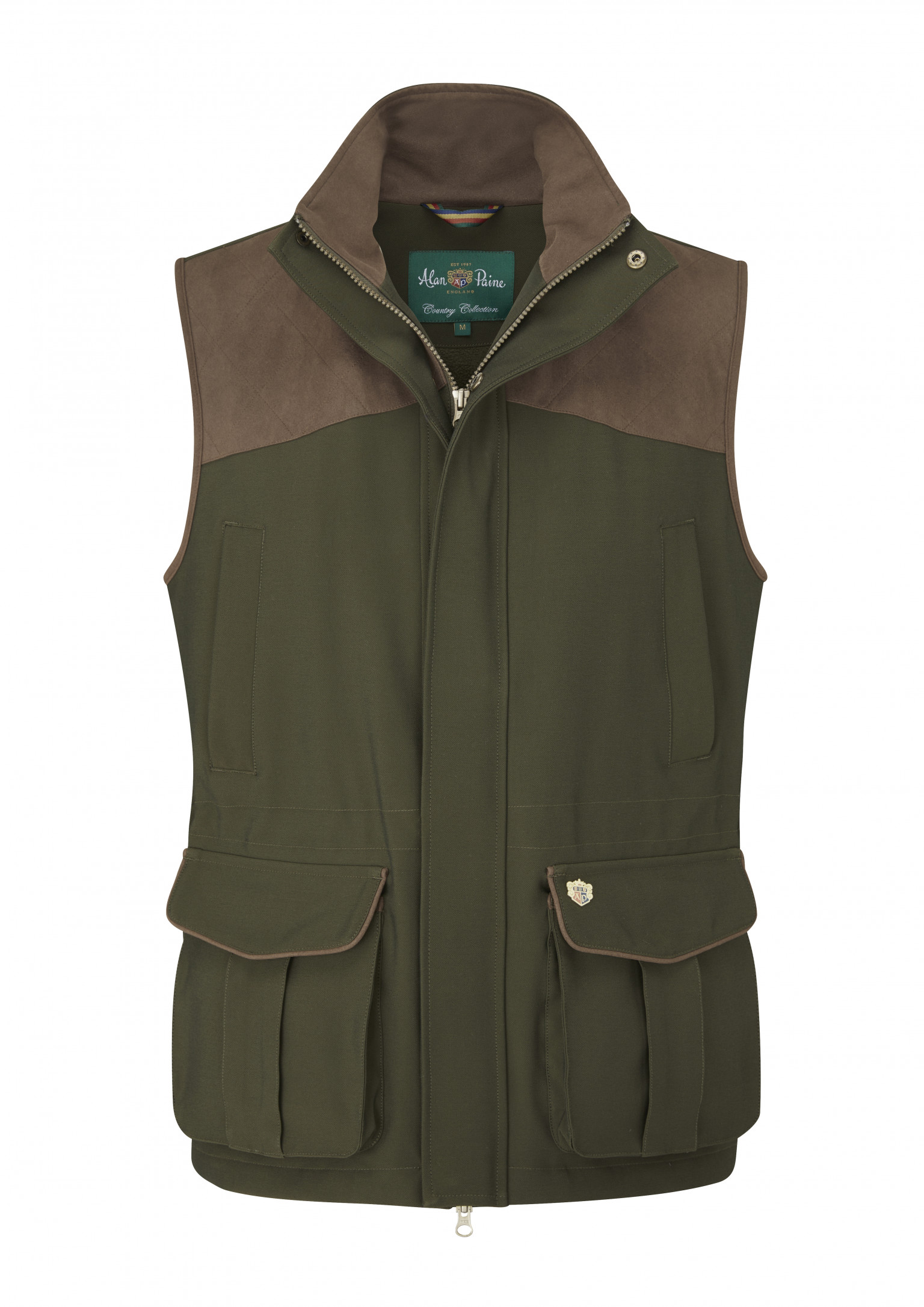 Alan Paine Stancombe Waistcoat Olive