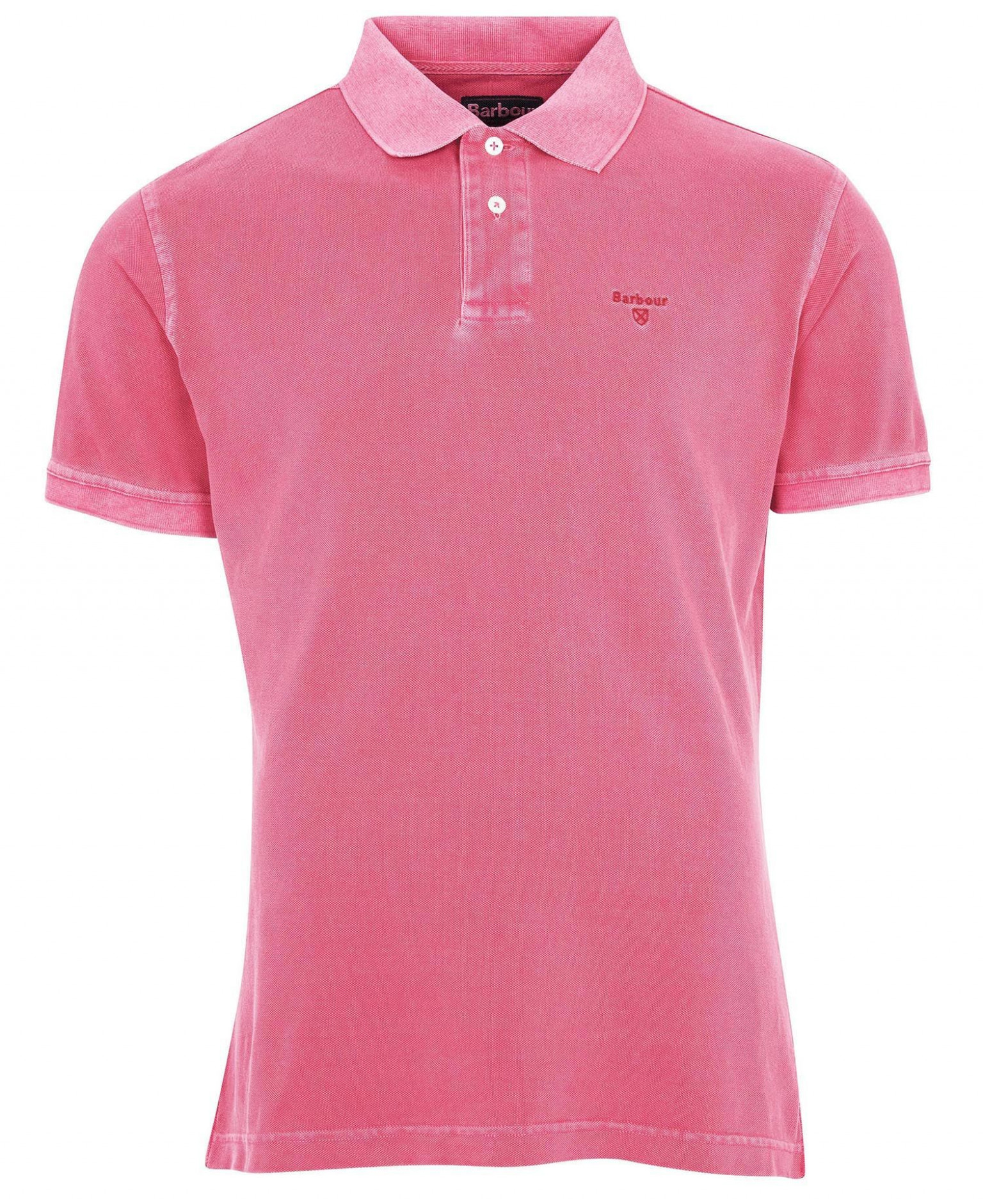 Barbour Washed Sports Polo Fuschia