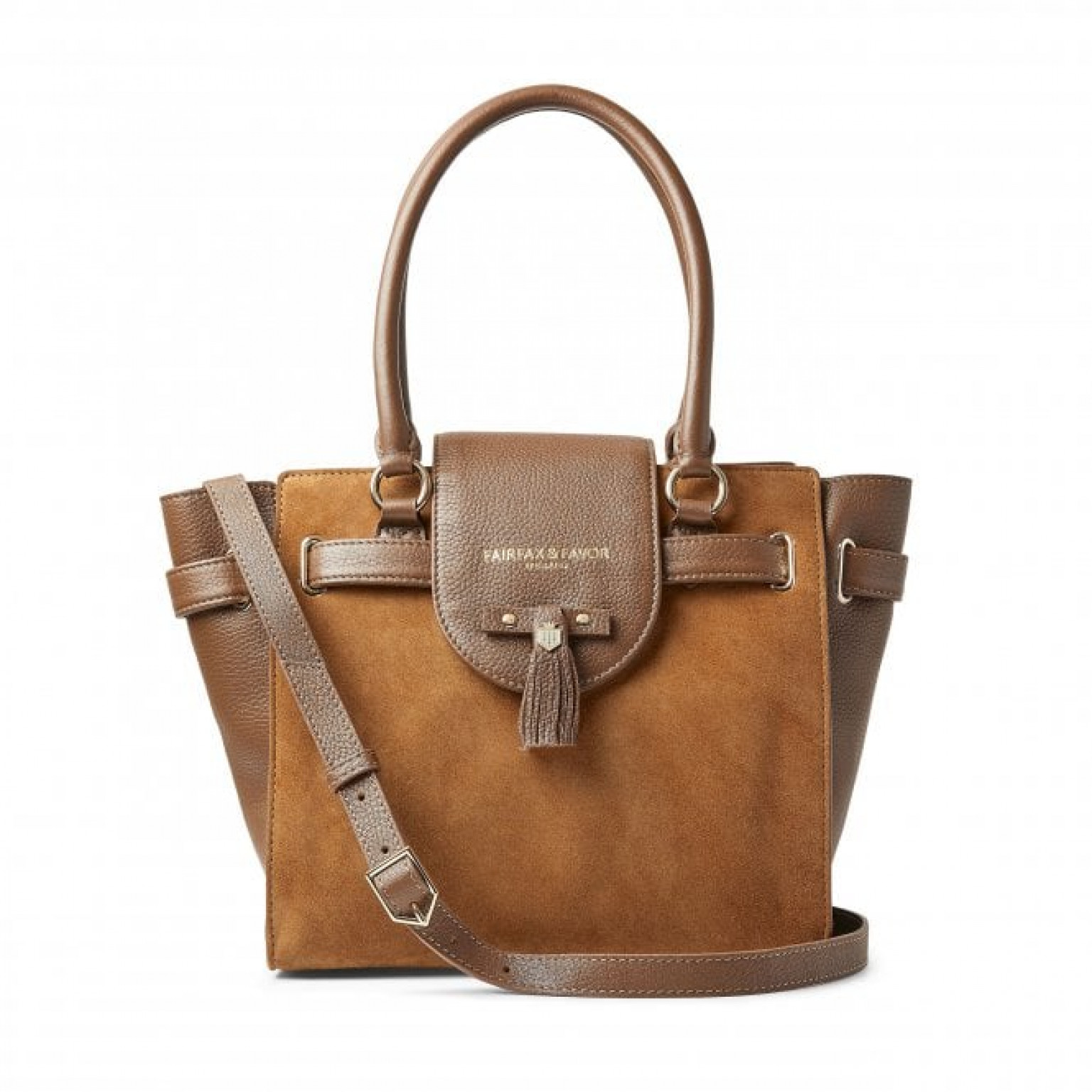 Fairfax And Favor Windsor Tote Suede Tan