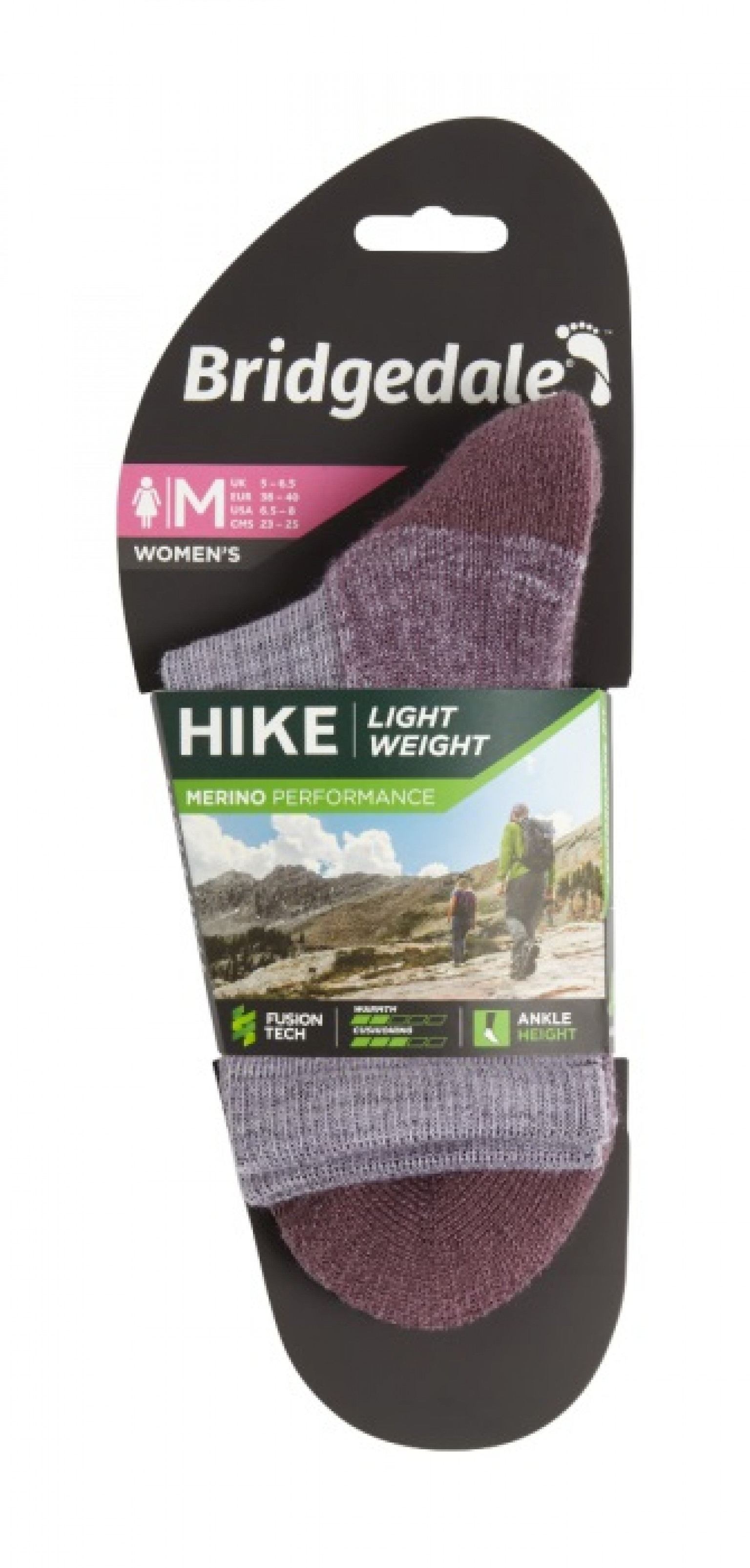 Bridgedale Wms Lw Endurance Ankle Heather