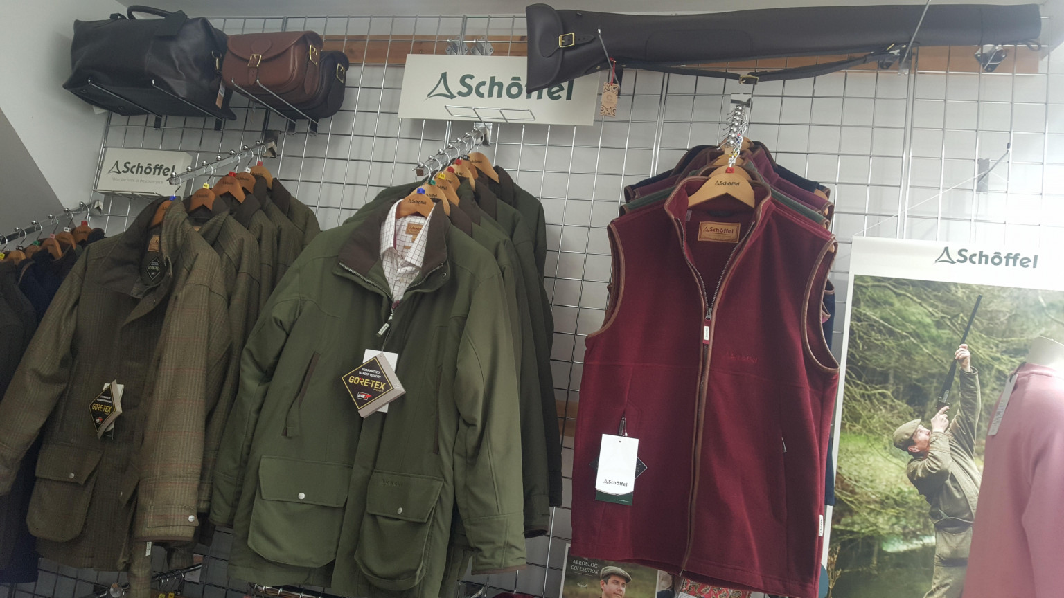 Schoffel country clothing in UK shop