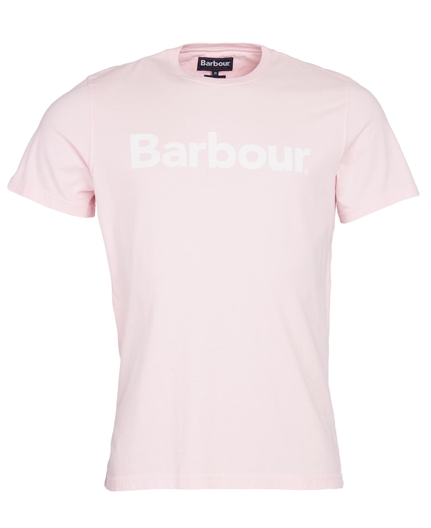 Barbour Logo Tee Pink